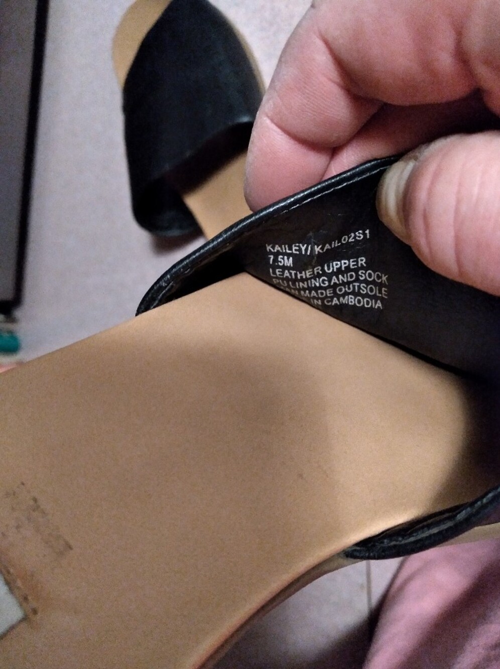 Steve Madden Leather Slides - Picture 6 of 6